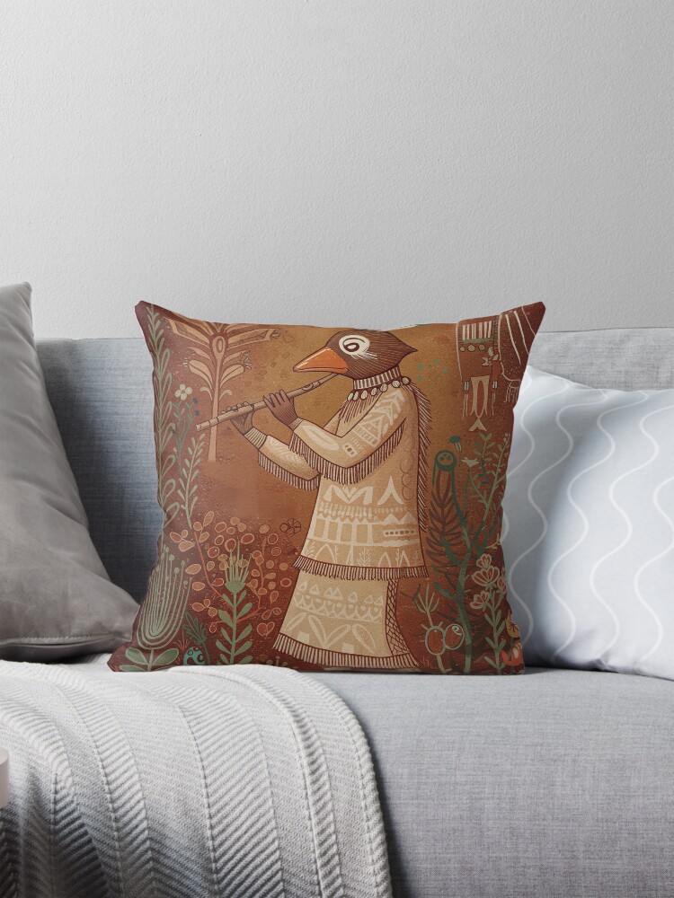 Kokopelli throw pillow 2